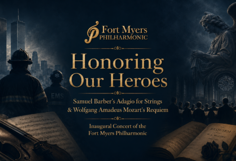 Honoring Our Heroes concert artwork for the Fort Myers Philharmonic on September 11, 2026