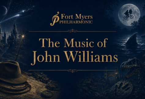 The Music of John Williams concert artwork for the Fort Myers Philharmonic
