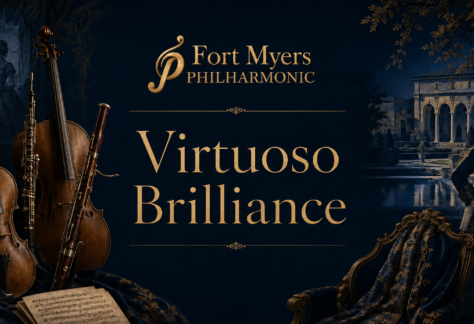 Virtuoso Brilliance concert artwork for the Fort Myers Philharmonic
